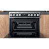 Ceramic Electric Cooker with Double Oven, Silver - Hotpoint HDM67V8D2CX - Naamaste London Homewares - 9