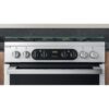 60cm Dual Fuel Cooker with Double Oven, Silver, A Rated - Hotpoint HDM67G8C2CX - Naamaste London Homewares - 7