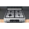 60cm Dual Fuel Cooker with Double Oven, Silver, A Rated - Hotpoint HDM67G8C2CX - Naamaste London Homewares - 8