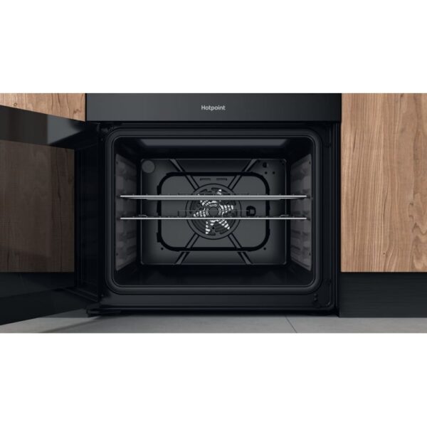 60cm Induction Electric Cooker with Double Oven, Black - Hotpoint HDM67I9H2CB - Naamaste London Homewares - 11