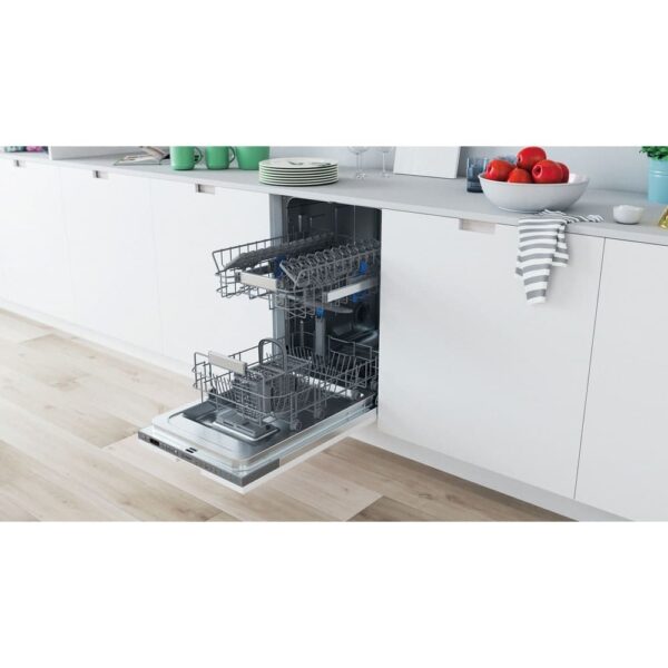 Fully Integrated Slimline Dishwasher, 10 Place Settings, E Rated - Indesit DSIO3T224EZUKN - Naamaste London Homewares - 5