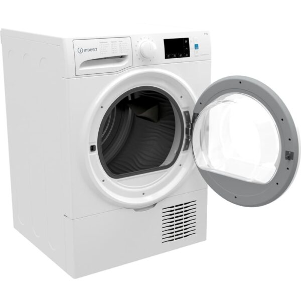 8kg Condenser Tumble Dryer, White, B Rated - Indesit I3D81WUK - Naamaste London Homewares - 10
