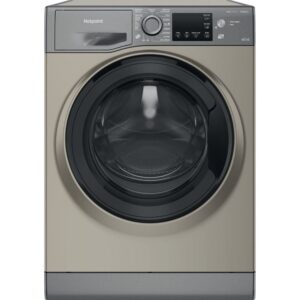 8kg Hotpoint Washer Dryer, 1400 Spin, Grey, D Rated - NDB8635GKUK - Naamaste London Homewares - 1