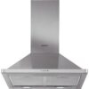 60cm Chimney Cooker Hood, Inox, D Rated - Hotpoint PHPN65FLMX1 - Naamaste London Homewares - 1