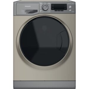 8kg ActiveCare Hotpoint Washer Dryer, Grey, D Rated - NDD8636GDAUK - Naamaste London Homewares - 1