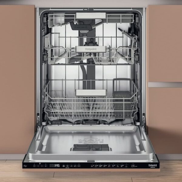 Built-In Fully Integrated Dishwasher, Hydroforce, C Rated - Hotpoint H8IHP42LUK - Naamaste London Homewares - 5