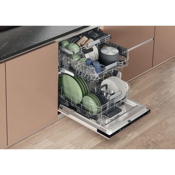 Built-In Fully Integrated Dishwasher, Hydroforce, C Rated - Hotpoint H8IHP42LUK - Naamaste London Homewares - 6