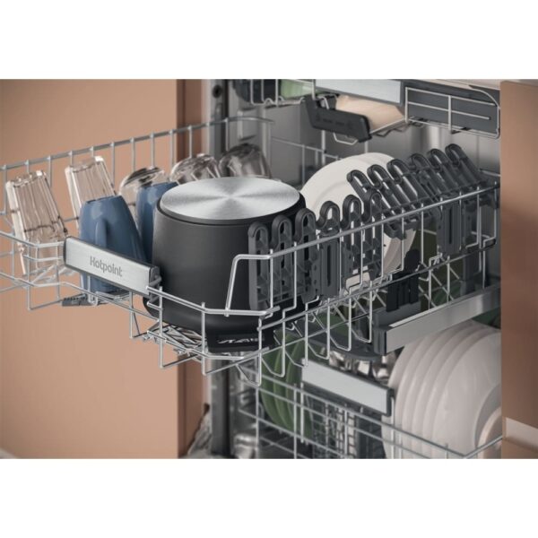 Built-In Fully Integrated Dishwasher, Hydroforce, C Rated - Hotpoint H8IHP42LUK - Naamaste London Homewares - 7