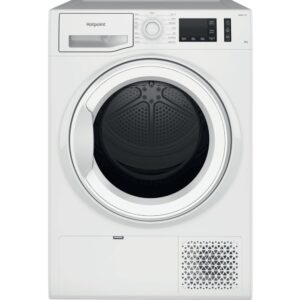 8kg Heat Pump Tumble Dryer, White, A rated - Hotpoint NTM1182UK - Naamaste London Homewares - 1