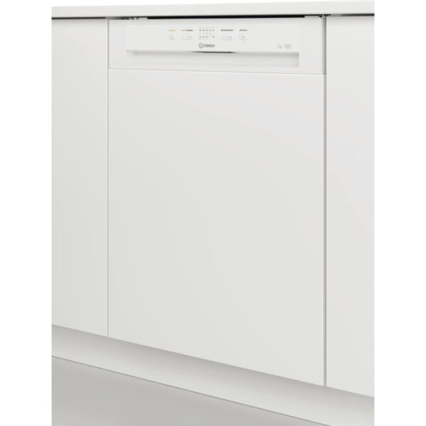 Semi Integrated Dishwasher, 14 Place Settings, E Rated - Indesit I3BL626UK - Naamaste London Homewares - 3