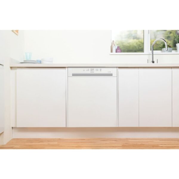 Semi Integrated Dishwasher, 14 Place Settings, E Rated - Indesit I3BL626UK - Naamaste London Homewares - 5