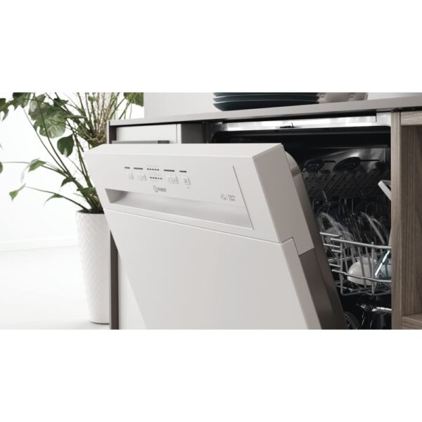 Semi Integrated Dishwasher, 14 Place Settings, E Rated - Indesit I3BL626UK - Naamaste London Homewares - 8