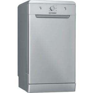 Fully Integrated Slimline Dishwasher, Silver, F Rated - Indesit DF9E1B10SUK - Naamaste London Homewares - 1