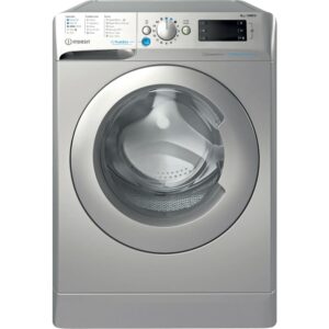 8kg Indesit Washing Machine, 1400 Spin, Silver, A Rated - BWE81496XSVUK - Naamaste London Homewares - 1