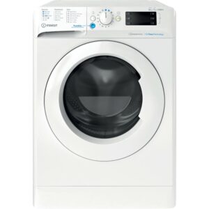 10kg Indesit Washer Dryer, White, D Rated - BDE107436WVUK - Naamaste London Homewares - 1