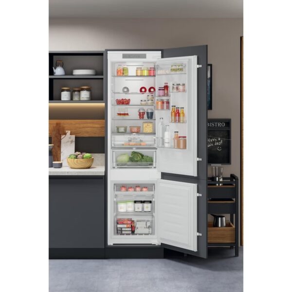 280L Built In Hotpoint Fridge Freezer, 70/30, White - HTC20T322 - Naamaste London Homewares - 6