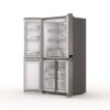 594L Freestanding American Fridge Freezer, Inox - Whirlpool WQ9B2LG - Naamaste London Homewares - 3