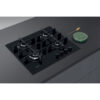 60cm Built In 4 Burner Gas Hob, Black - Whirlpool GOWL628NB - Naamaste London Homewares - 5