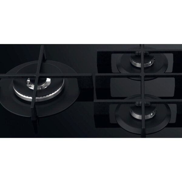 86cm Built In 5 Burner Gas Hob, Black Ceramic Glass - Whirlpool GOWL958NB - Naamaste London Homewares - 5