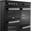 100cm Ceramic Belling Range Cooker, Black - RCA COOKCENTRE 100E - Naamaste London Homewares - 5