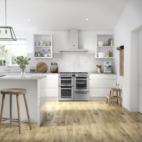 100cm Dual Fuel Belling Range Cooker, Stainless Steel - RCA COOKCENTRE 100DF - Naamaste London Homewares - 2