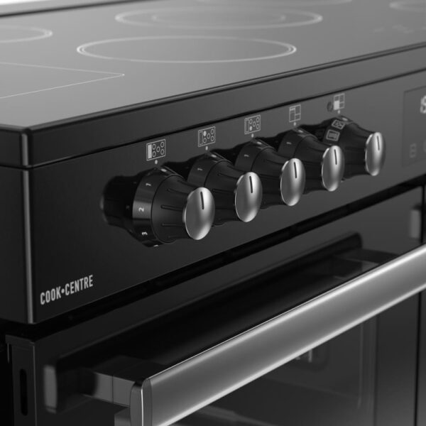 110cm Ceramic Belling Range Cooker, Black - RCA COOKCENTRE 110E - Naamaste London Homewares - 4