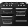 110cm Dual Fuel Belling Range Cooker, Black - RCA COOKCENTRE 110DF - Naamaste London Homewares - 1