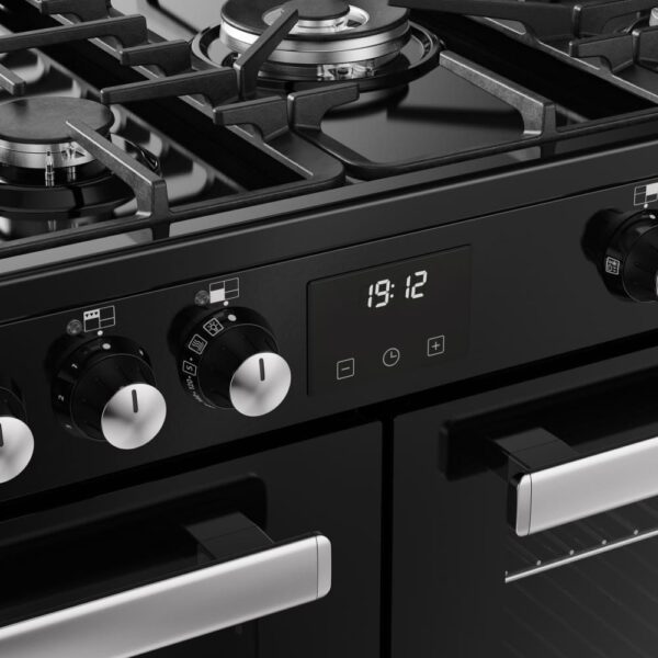 110cm Dual Fuel Belling Range Cooker, Black - RCA COOKCENTRE 110DF - Naamaste London Homewares - 9