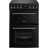 Ceramic Electric Cooker with Double Oven, Black, A Rated - Belling Farmhouse 60E - Naamaste London Homewares - 1