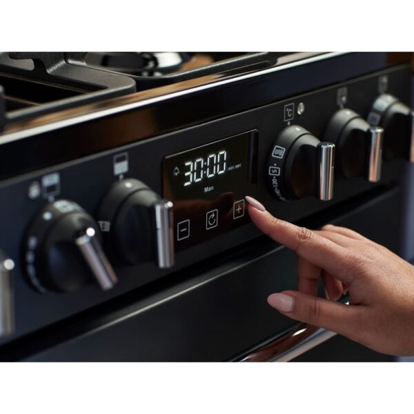 Ceramic Electric Cooker with Double Oven, Black, A Rated - Belling Farmhouse 60E - Naamaste London Homewares - 15