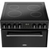 Ceramic Electric Cooker with Double Oven, Black, A Rated - Belling Farmhouse 60E - Naamaste London Homewares - 8