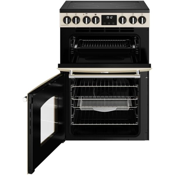 Ceramic Electric Cooker with Double Oven, Cream - Belling Farmhouse 60E - Naamaste London Homewares - 6