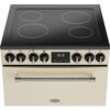 Ceramic Electric Cooker with Double Oven, Cream - Belling Farmhouse 60E - Naamaste London Homewares - 8