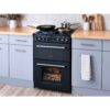 70L Dual Fuel Cooker with Double Oven, Black, A Rated - Belling MRA FARMHOUSE 60DF - Naamaste London Homewares - 13