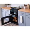 70L Dual Fuel Cooker with Double Oven, Black, A Rated - Belling MRA FARMHOUSE 60DF - Naamaste London Homewares - 14