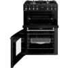 70L Dual Fuel Cooker with Double Oven, Black, A Rated - Belling MRA FARMHOUSE 60DF - Naamaste London Homewares - 3