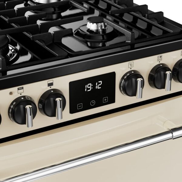 70L Dual Fuel Cooker with Double Oven, Cream, A Rated - Belling MRA FARMHOUSE 60DF Naamaste London Homewares - 7