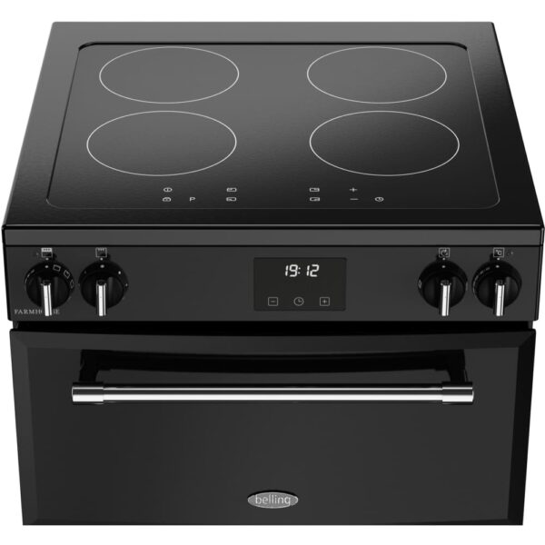 TCH Induction Electric Cooker with Double Oven, Black - Belling Farmhouse 60E Naamaste London Homewares - 8