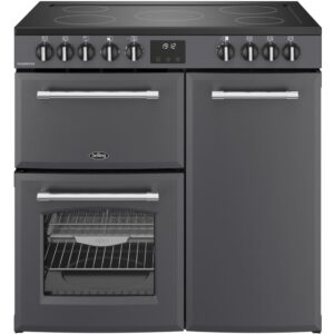 90cm Ceramic Belling Range Cooker, Grey - RCA FARMHOUSE 90E AN - Naamaste London Homewares - 1