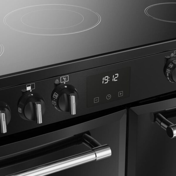 90cm Ceramic Belling Range Cooker, Black - RCA FARMHOUSE 90E - Naamaste London Homewares - 8