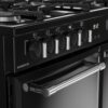 90cm Dual Fuel Belling Range Cooker, Black - Farmhouse 90DF - Naamaste London Homewares - 4