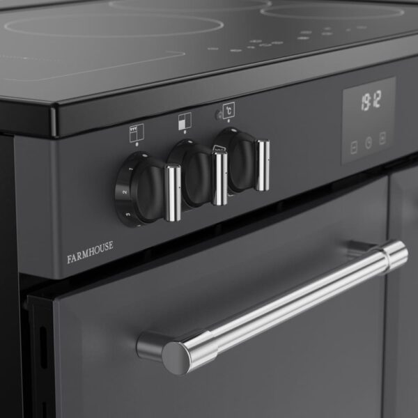 90cm Induction Belling Range Cooker, Grey - RCA FARMHOUSE 90Ei - Naamaste London Homewares - 4