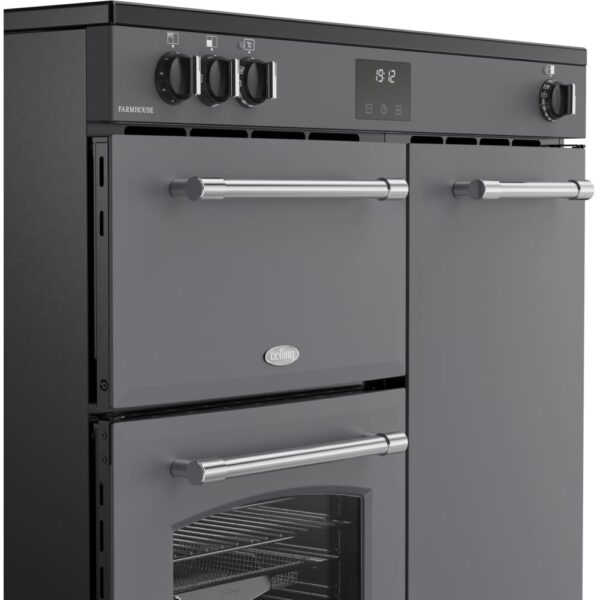90cm Induction Belling Range Cooker, Grey - RCA FARMHOUSE 90Ei - Naamaste London Homewares - 5