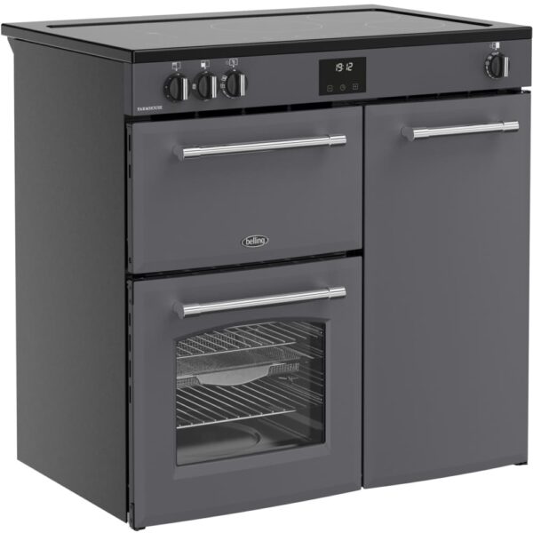 90cm Induction Belling Range Cooker, Grey - RCA FARMHOUSE 90Ei - Naamaste London Homewares - 6