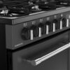 100cm Dual Fuel Belling Range Cooker, Grey - Farmhouse 100DF - Naamaste London Homewares - 4