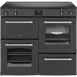 100cm Ceramic Belling Range Cooker, Grey - RCA FARMHOUSE 100E - Naamaste London Homewares - 1