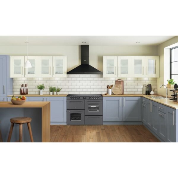 110cm Ceramic Belling Range Cooker, Grey, A Rated - RCA FARMHOUSE 110E - Naamaste London Homewares - 2