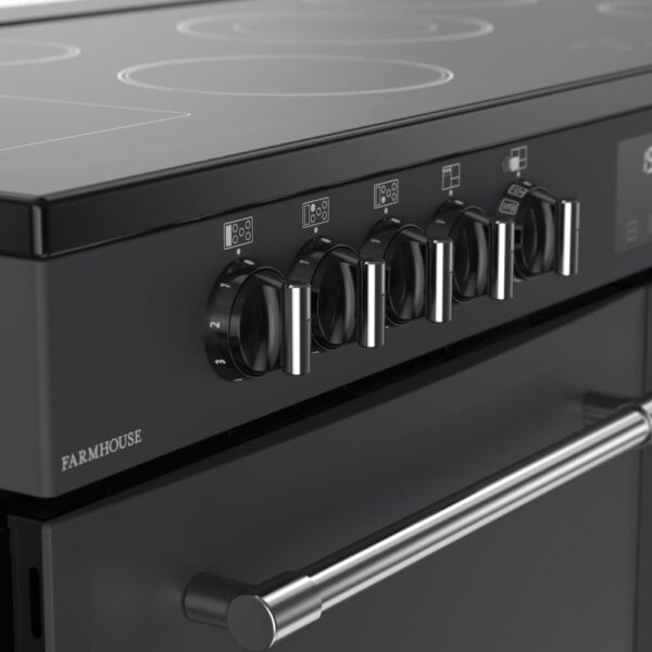 110cm Ceramic Belling Range Cooker, Grey, A Rated - RCA FARMHOUSE 110E - Naamaste London Homewares - 4