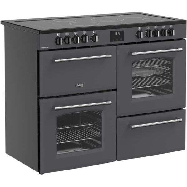 110cm Ceramic Belling Range Cooker, Grey, A Rated - RCA FARMHOUSE 110E - Naamaste London Homewares - 6