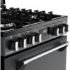 Dual Fuel Cooker with Double Oven, Grey, A Rated - Stoves DXMRARICH 60DF - Naamaste London Homewares - 4